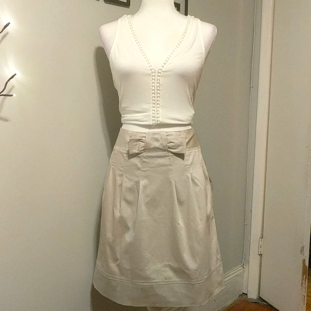 Adrienne Vittadini Khaki Skirt